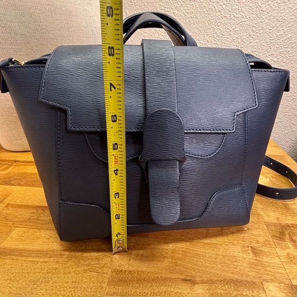 Senreve Mini Maestra Navy Mimosa Leather Convertible Bag main image 4